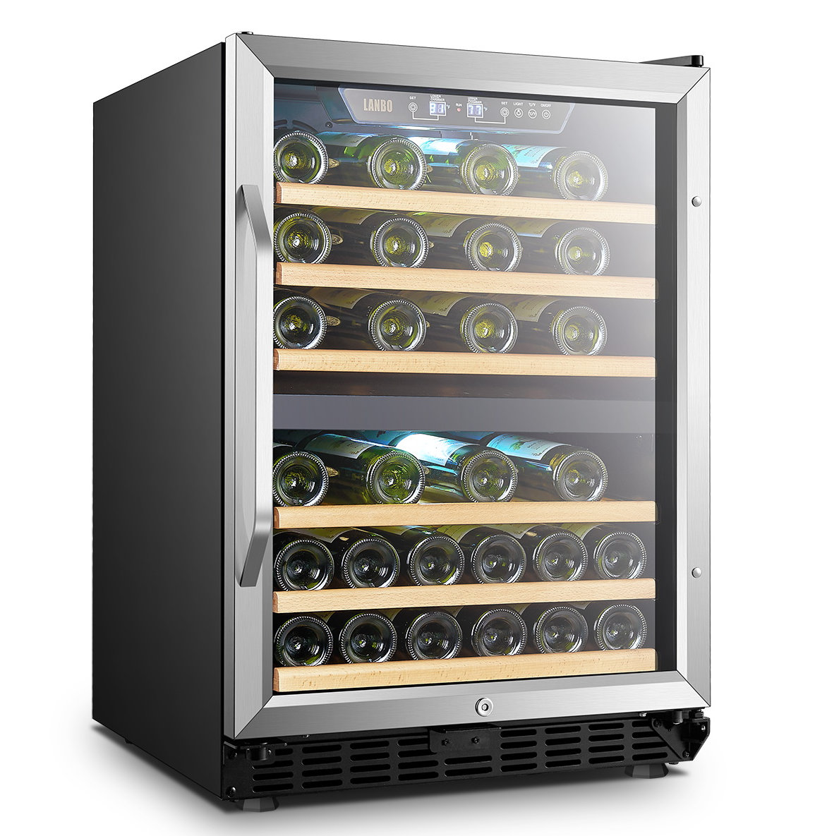 24" 44 Bottle Dual Zone Freestanding/Built-In Wine Refrigerator | Fridge.com