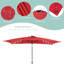 Parasol de marché solaire à DEL 10 x 6,5 po Wilfredo-433802980