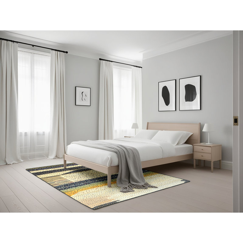 Warre Abstract Indoor Rug, Rectangle 5' x 7'