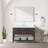 Single Bath Vanity with Carrara Marble Top-1358258751