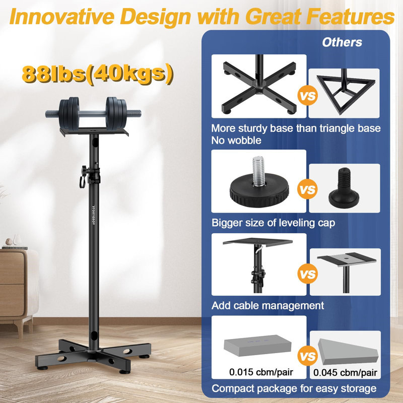 Set Of 2 Studio Monitor Stands
