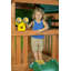 Ensemble de jeu Mountain View Lodge avec toit en bois et balançoire à glissade verte-53131403