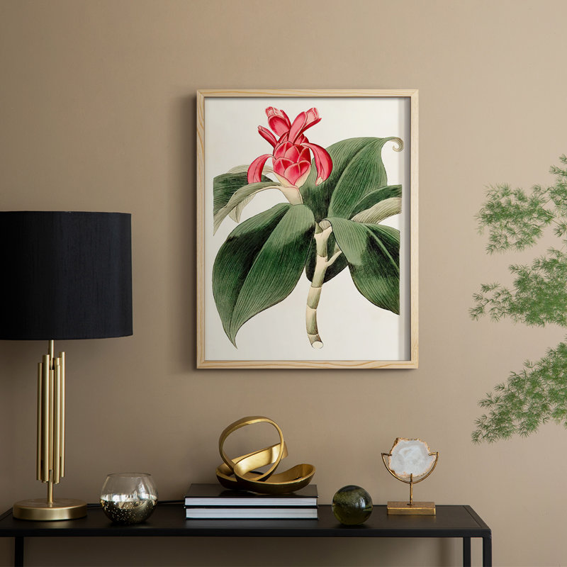 FloraOf TheTropicsI, reproduction encadrée - bois massif, H 30 po x l 24 po