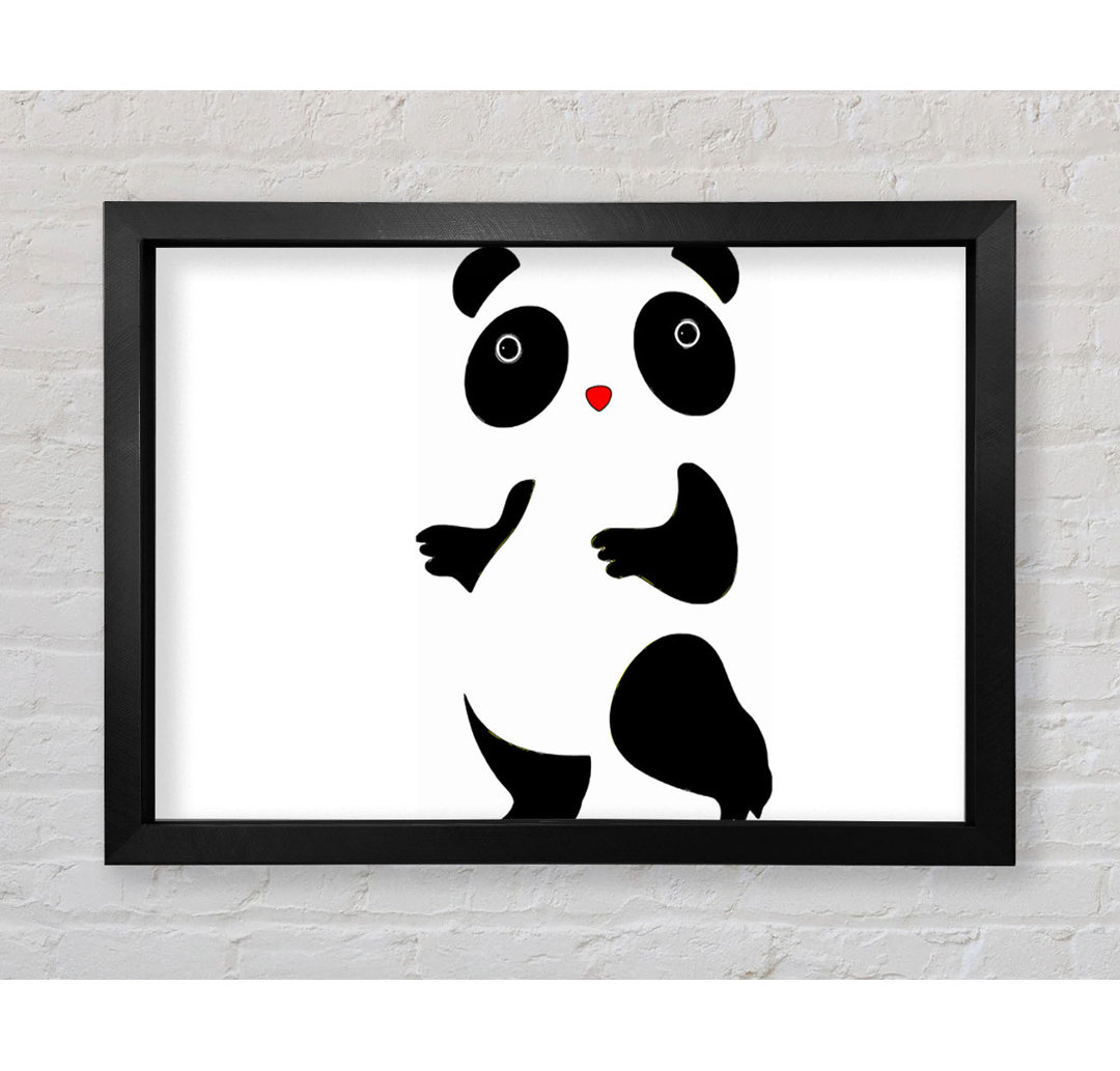 Panda Dance Gerahmter Druck