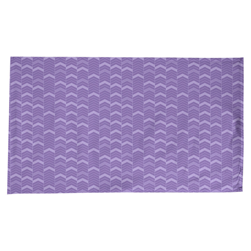 Nappe à chevrons à traits Stephenie, Mauve
