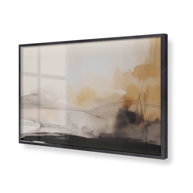 Copper Rustic Melody, 12.25" H x 15.25" W, Weathered Zinc Single Picture Framed
