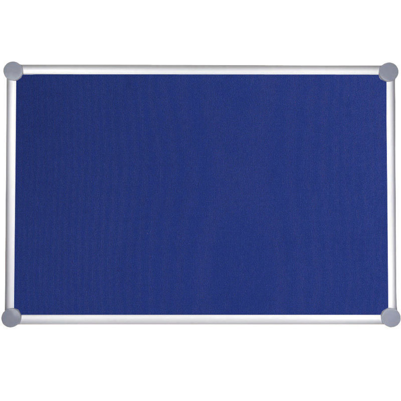 2000 Pro Pinboard with Fabric Surface, Blue, 90cm H x 120cm W