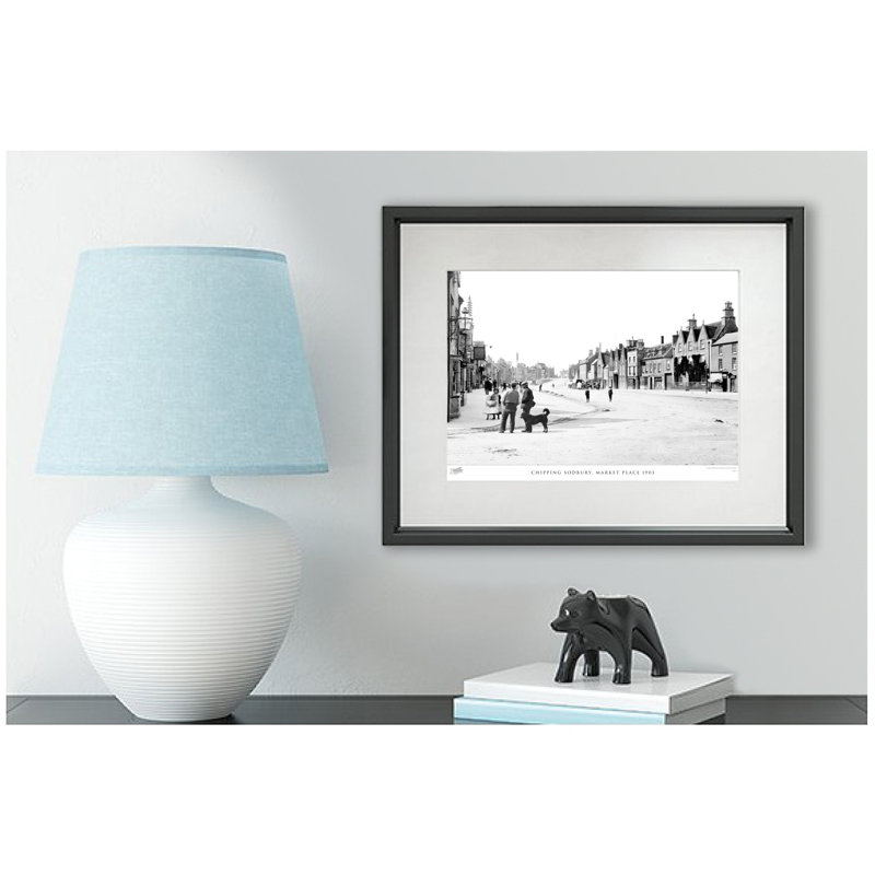 Chipping Sodbury, Market Place 1903 - Single Picture Frame Print, 45cm H X 60cm W x 2cm D