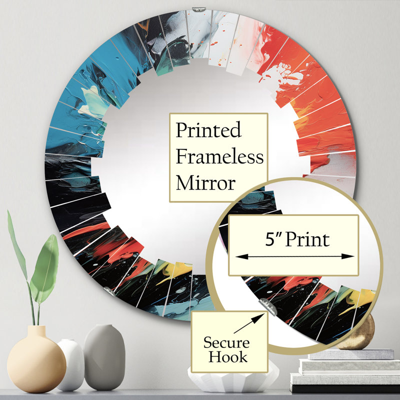 Miroir mural sans cadre Buradale, 24 po x 24 po