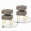 Barkad 44cm W Metal Bedside Table