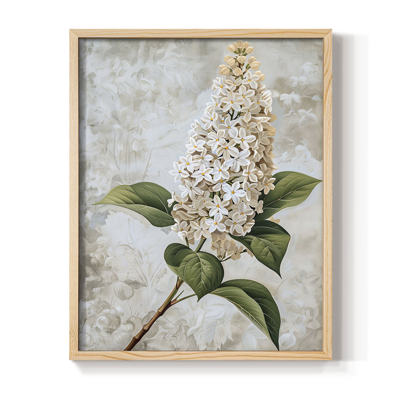 Impression encadrée FLORAL Series CCL - Bois massif, H 11 po x l 9 po