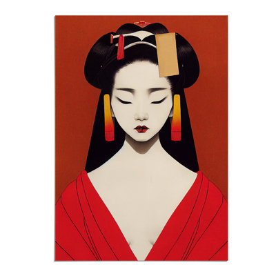 Symmetrical Geisha No.1 - Wall Art