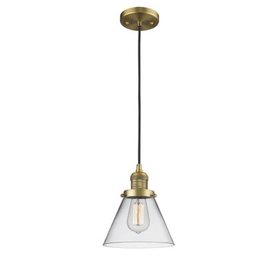 Luminaire suspendu conique à 1 lumière Parkview