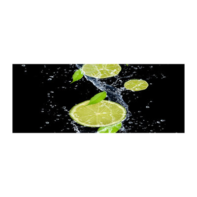 Limes And Water - Wrapped Canvas Print