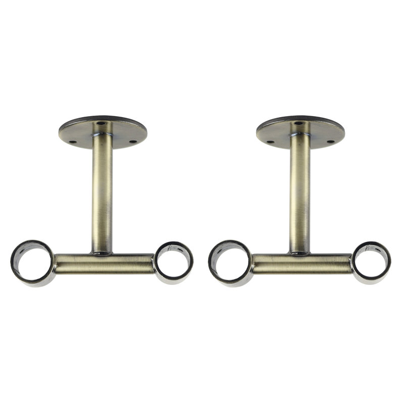 Petry Mounting Bracket, Antique Brass, 3.5" H x 4" W x 1" D