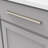 Streamline Collection Rectangular Pull - 8-13/16" Center to Center Cabinet Pull Glossy Nickel - Contemporary Hardware for Drawers & Cabinets    -91113127-117135560