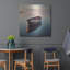 «Wooden Boat On Still Water» par Rey Klimt, art mural en métal