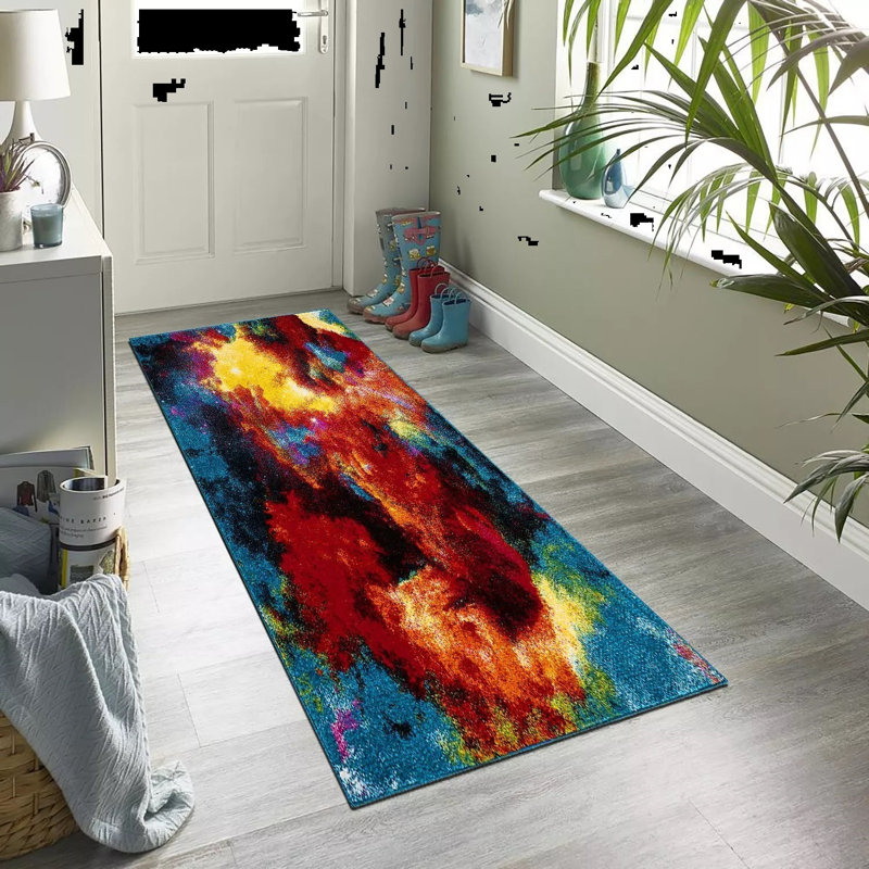 Daviyon Abstract Hand Tufted Area Rug, Runner 60 x 220cm