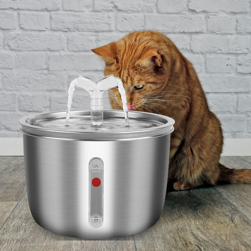 67.6oz. Pet Fountain, Silver
