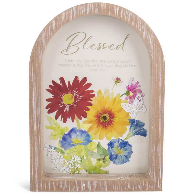 Framed Arch Blessed Taste And See 9x13