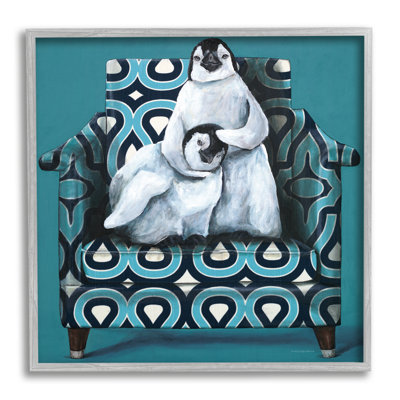 Paire de pingouins relaxants