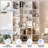 73.7" Bookshelves And Bookcases With Doors, Tall Farmhouse Bookshelves For Bedroom, Living Room, Home Office