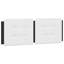 Structure de lit vidaXL sans matelas Zadar noir et blanc 137 x 190 cm-116118618