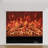 White Solid Wood Freestanding Fireplace
