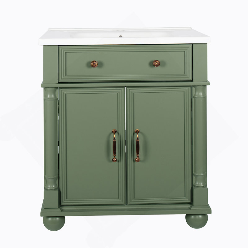 Meuble-lavabo autoportant avec rangement