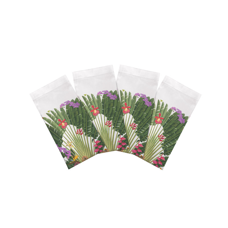 Fantasy Tropical Hemstitch 22" Linen/Cotton Blend Napkin
