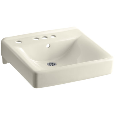 Soho Ceramic 20" Wall Mount Bathroom Sink with Overflow