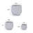 3 Pieces Ceramic Flowerpot, Modern Planter for Patio, Garden or Windowsills-402532586
