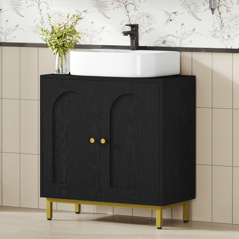 Bathroom Vanity with Basin, Black