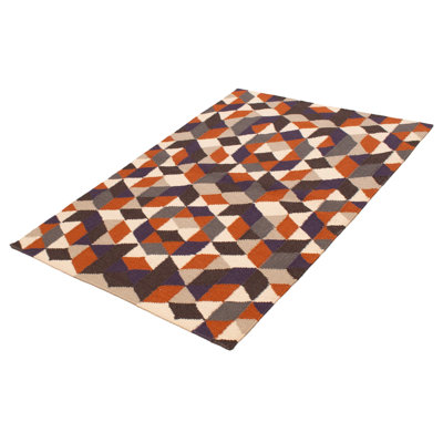 Tapis rectangulaire nouvel âge en laine 5 pi 2 po x 7 pi 9 po One-of-a-Kind