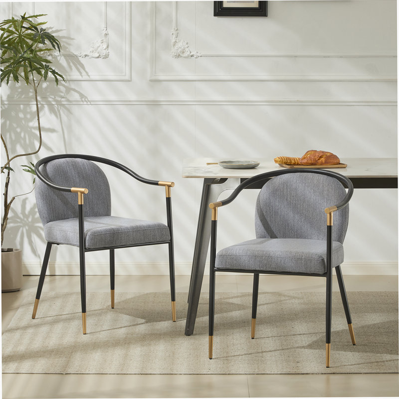 Chaise rembourrée Modern, Gris