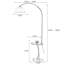 Lampadaires en noyer massif et fer sans forme