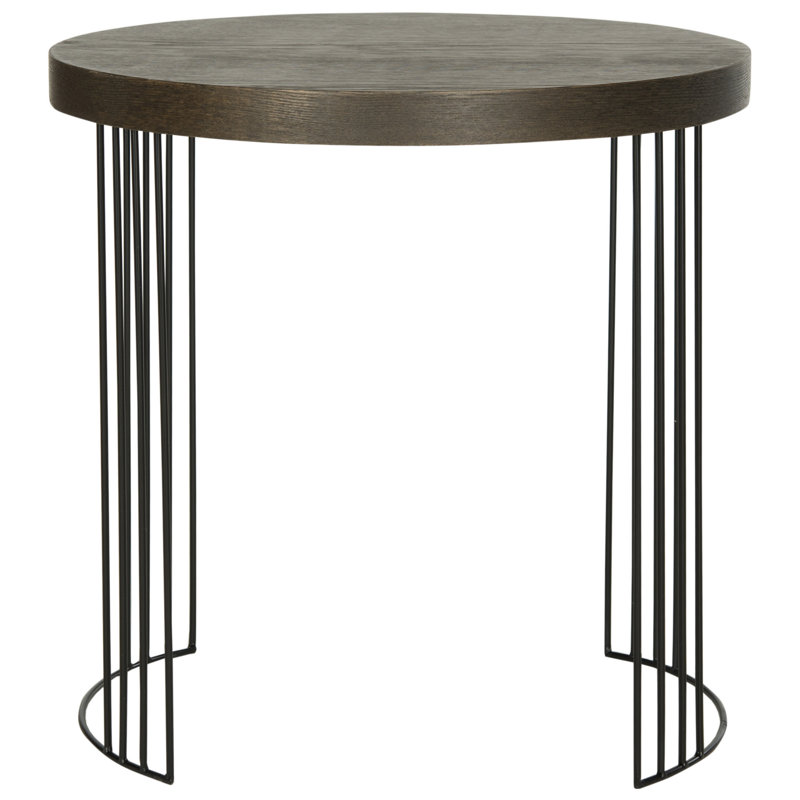 Keelin End Table, Dark Brown/Black