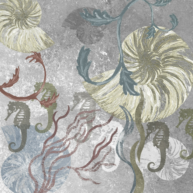 Hippocampe Collage II, H 12 po x l 12 po