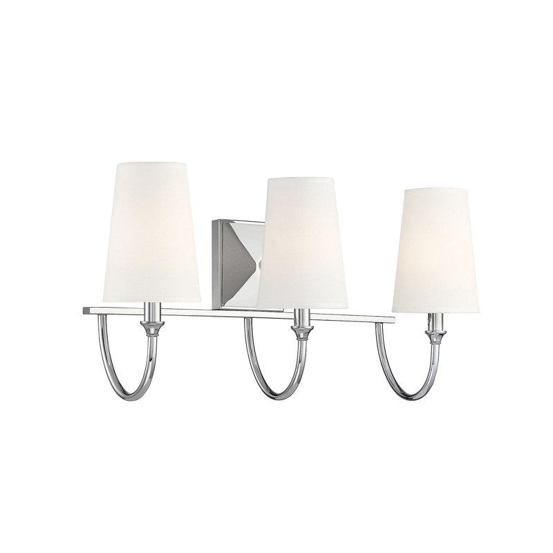 Payson 3-Light Dimmable Vanity Light in Polished Nickel, Polished Nickel