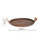 Harvey Walnut Wooden Candle Plate D28cm
