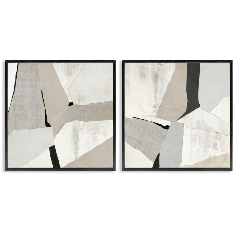 Ensemble de 2 giclées encadrées, par Susan Jill, H 12 po x l 24 po, Giclée encadrée noir minuit