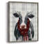 Yuletide Cow II, reproduction encadrée - bois massif-1585635070