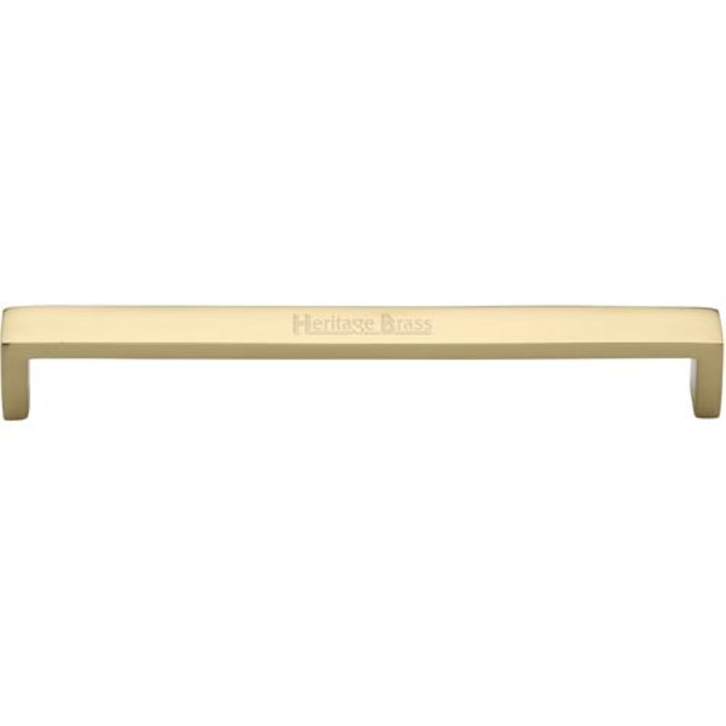 Heritage Brass Heritage Cabinet Pull Wide Metro Design, 20.3cm H x 1.9cm W x 21.1cm D, Polished Brass
