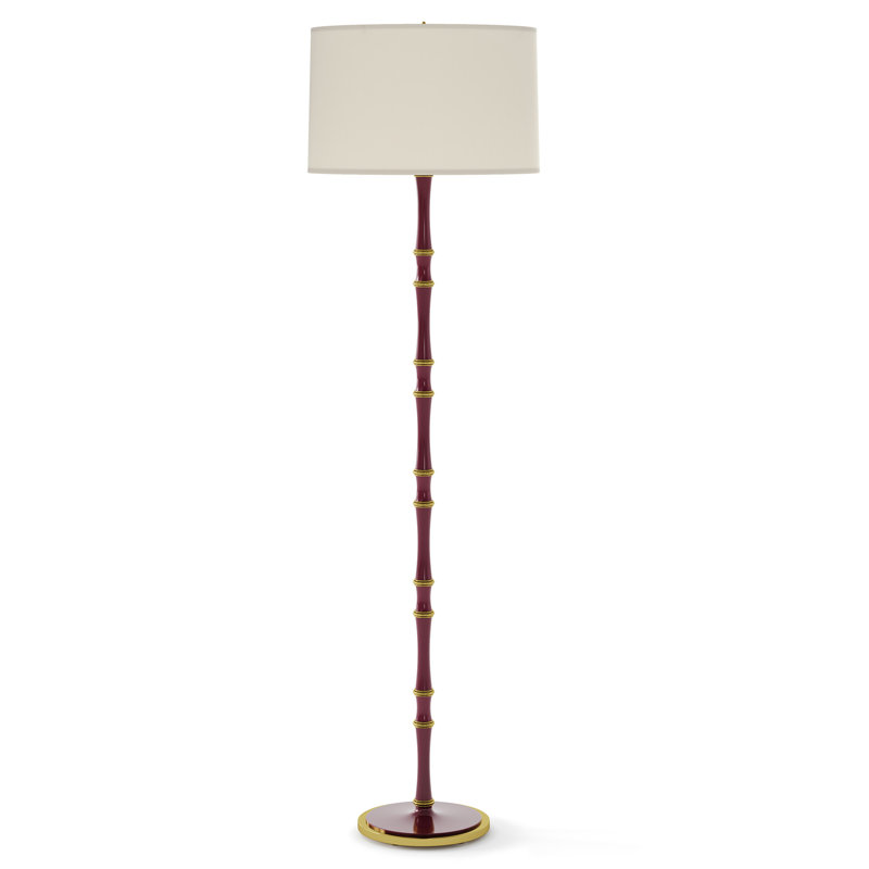 Lampe sur pied traditionnelle 64,50 po Kane, Fondine, Prune confite