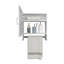 Armoire à pharmacie avec porte-serviettes H 19,7 "x l 17,7" BOTIQ, une porte avec deux tablettes intérieures pour la salle de bain et la cuisine-709456901