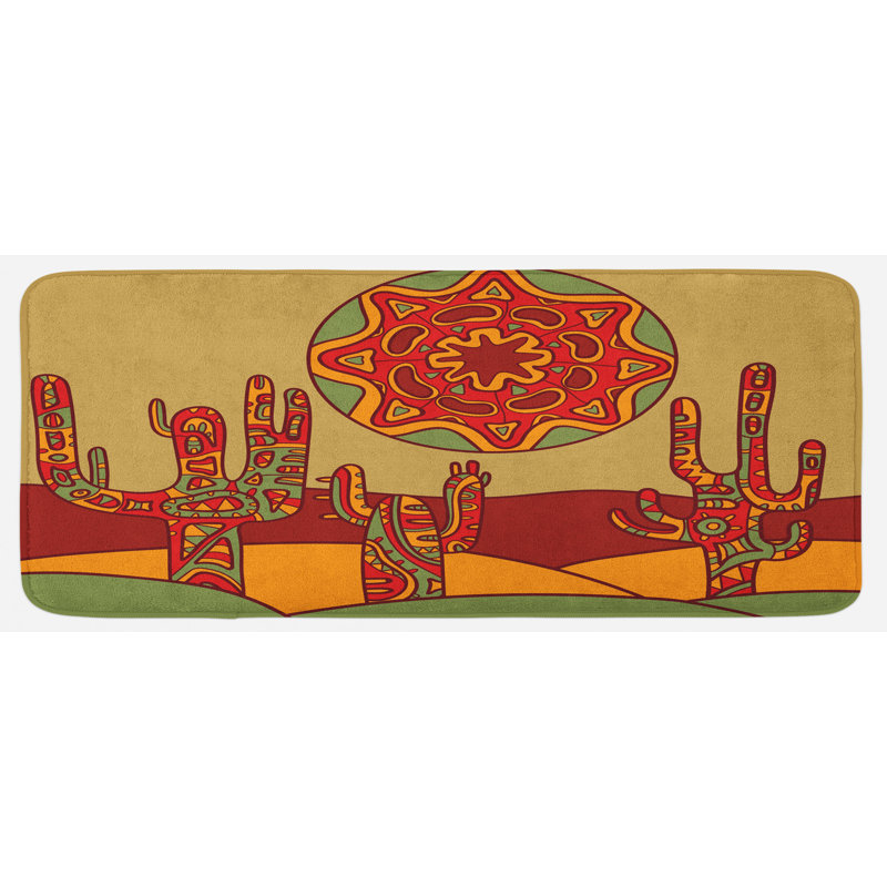 Tapis de cuisine cactus