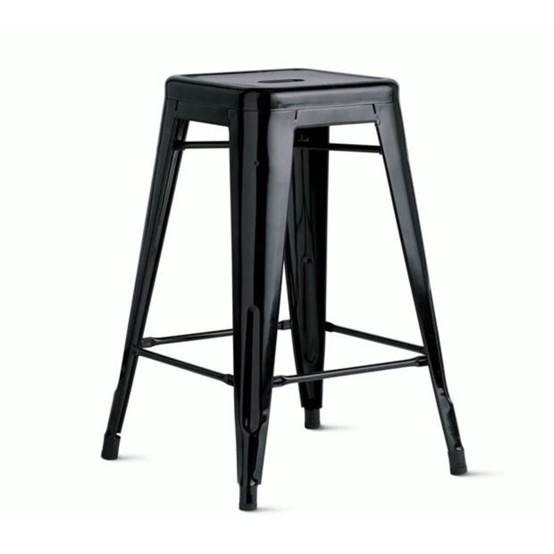 Guillen Metal Stool, Black