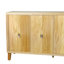 Buffet à motifs pour la vie, la salle à manger et l'entrée - Vaste espace de rangement (armoire à 4 portes naturelle avec solution Wave