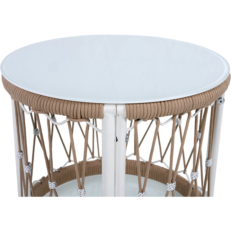 Table d'appoint d'extérieur 17,32 po Bohemian Garden