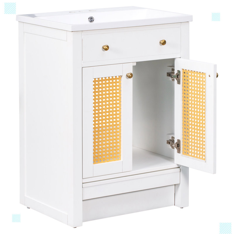 Ensemble de meuble-lavabo simple 17,63 avec plateau Estey